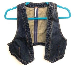 Free People denim vest